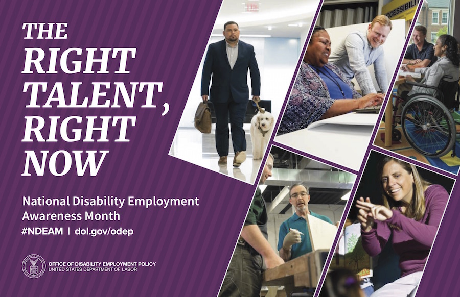 poster for ODEP’s National Disability Employment Awareness Month